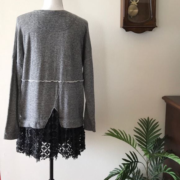 Free People Selena Rare Sweatshirt Tunic Top - Picture 3 of 7